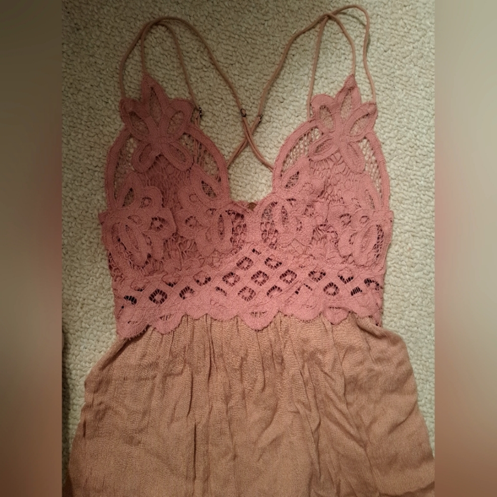 Free people xs pink dress